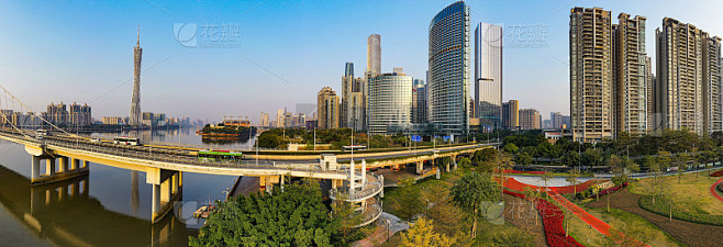 中国广州市航拍照片