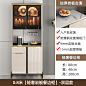 岩板餐边柜现代简约轻奢高柜一体靠墙客厅高端家用储物茶水柜酒柜-tmall.com天猫