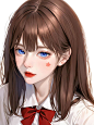 超美女生头像，AI绘画也这么好看了-今日头条