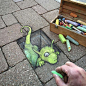 David Zinn 有趣的街头涂鸦