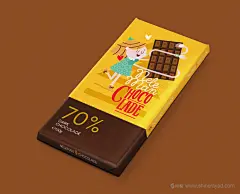 上海包装设计公司设计欣赏：橡皮筋手臂人物插画设计风格Neleman 巧克力包装设计7