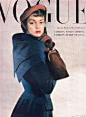 50年代，超模Jean Patchett登过的杂志封面。 ​​​​