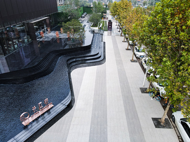 武汉城建华润长江悦 现代 住宅景观 水景 台阶 植物 logo 鸟瞰 SED新西林景观国际，拥有国家高新技术企业资质，国家风景园林工程设计专项 ...