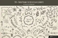 林地手绘花纹装饰元素 手绘花纹矢量设计装饰元素 设计装饰元素 花纹矢量设计装饰元素 林地设计装饰元素 装饰画传统绘画插画绘画