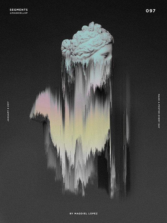 波普风格蒸汽波故障艺术手绘涂鸦艺术风adobe资源云