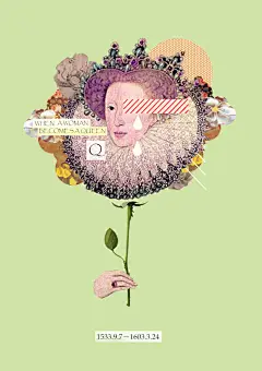 MOJO的炫色拼贴画作品