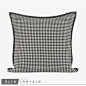 ELIN LONYAIN现代简约轻奢样板房沙发靠垫抱枕红色灰色靠包搭毯-淘宝网