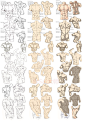 绘画学习超话  #插画艺术作品# 

男性肌肉及一些参考素材，画不好肌肉的同学，收了练习！ ​​​​