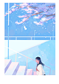 花开时刻_天空安静-na_9938__插画师作品_涂鸦王国gracg.com