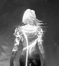 Esperanza°采集到黑白插画