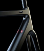 Columbus Genius carbon monocoque frame: interchangeable cable stoppers for internal routing both on mechanic and electronic shifters