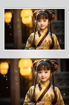 AI数字艺术新年春节汉服肖像人物摄影图