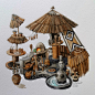 小房子插画