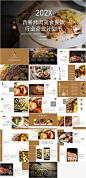 西餐烤肉美食餐饮行业商业计划书PPT模板