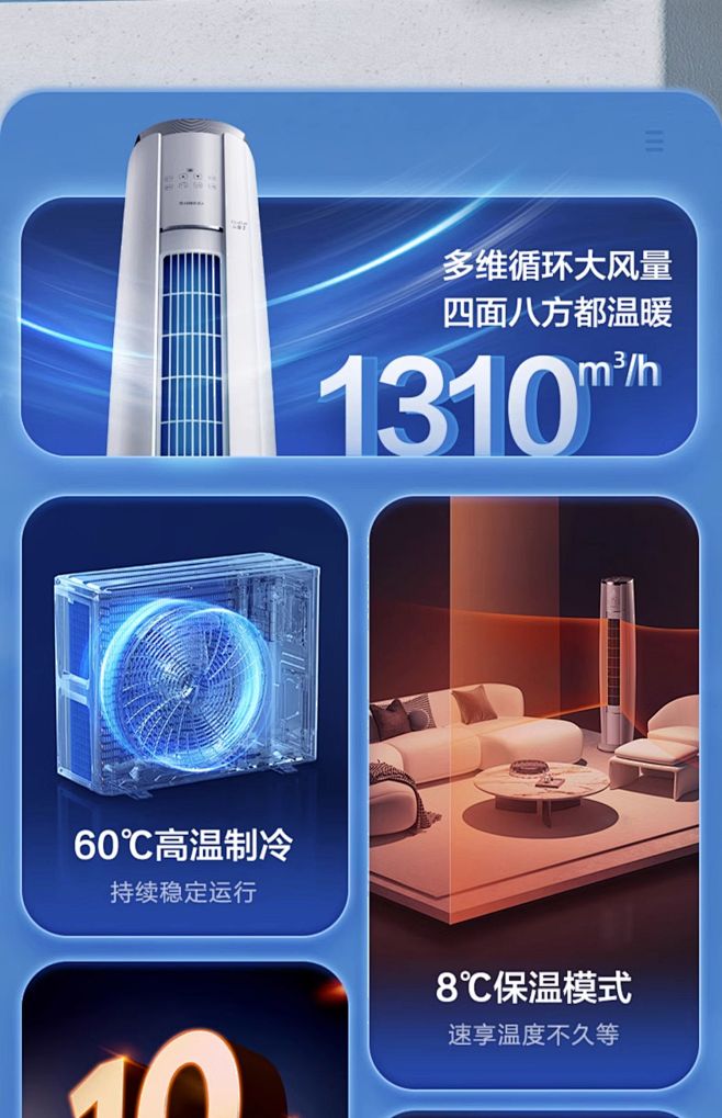 【Gree/格力官方】新一级变频冷暖3匹...