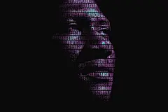 神秘风格海报剪切覆盖效果 (PSD)