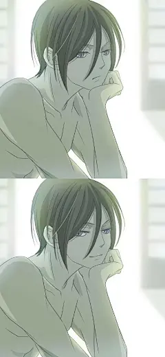 二次元男主拼接插画手机壁纸