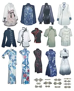 中国特有的服饰与纽扣-
twi：tabakokobata
