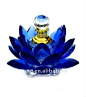Blue lotus flower crystal perfume bottle for event gifts