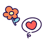 花瓣素材_可爱儿童节花朵元素贴纸_187664510