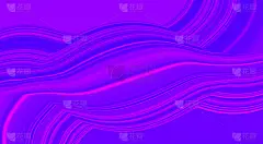 抽象现代模糊紫色背景与流体发光霓虹灯蓝粉波。创新技术的概念。奢华的背景。几何数字壁纸。旋水油墨设计。