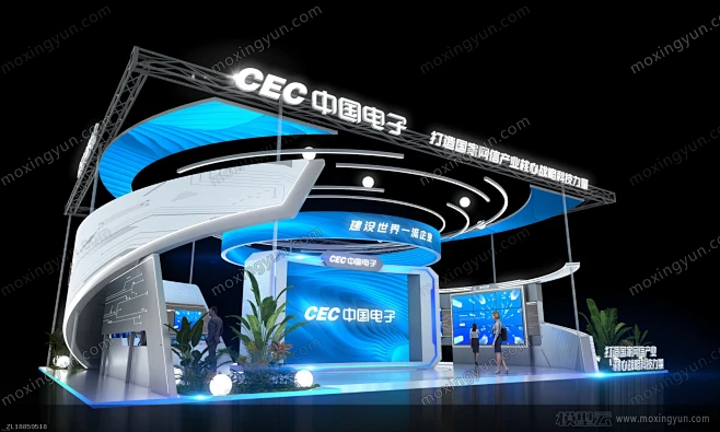 数博会展览展示展台模型展览模型-花瓣网