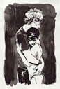 Claire Almon. Weird. This illustration kind of looks like me and my boyfriend.: 