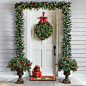 Pre-lit Berry and Pinecone Décor Holiday decor, Christmas diy, Outdoor christmas