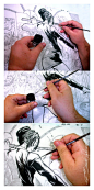 How I Ink: Brush by eDufRancisco.deviantart.com