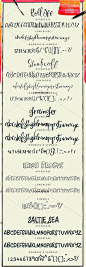 30个水彩手写签名花式连笔字体设计素材LOGO英文字体字体4-淘宝网