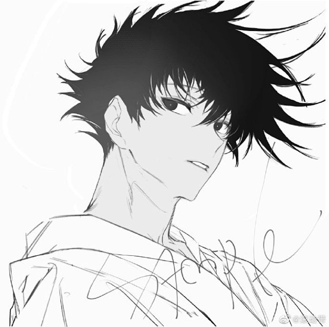 明天首测我好焦虑( 67676767黑白线画针弹翻车鱼同采自weibo