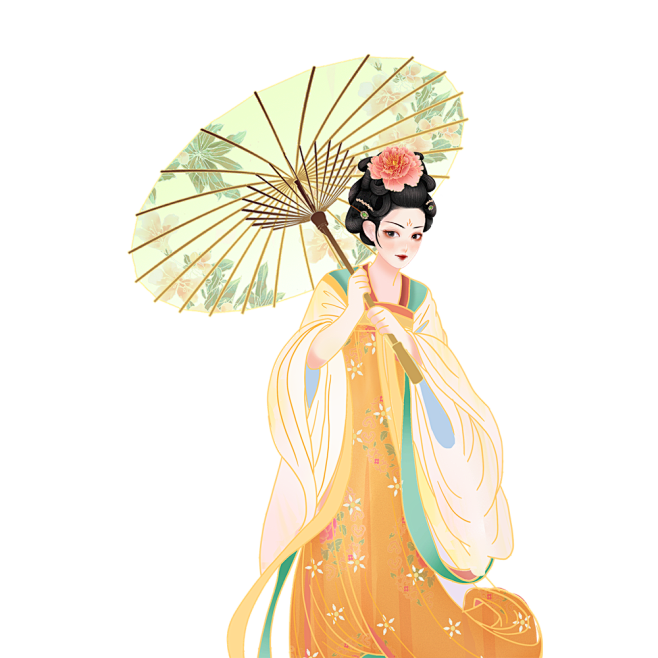 摄图网_402179308_撑伞的古风美...