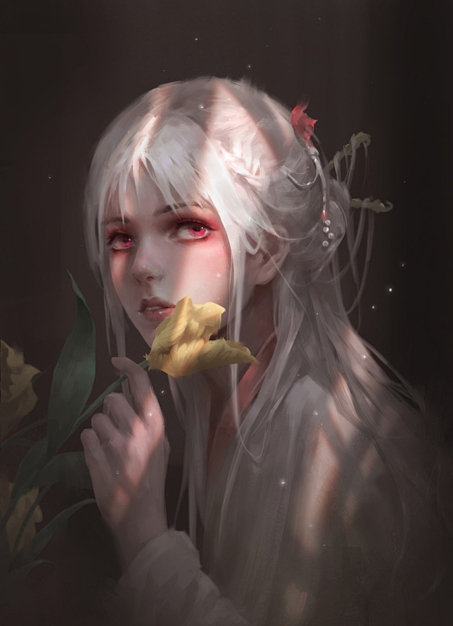 红眼白发大哥阳