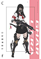 Cyberpunk Schoolgirls 少女装甲战士系列，韩国概念设计师 Park JunKyu
