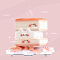 36daysoftype 3D 3dart animation  Character Character design  Food  ILLUSTRATION  japan kawaii