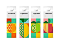 创意简约几何形——果汁饮品包装设计