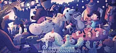                                                                                                     #绘本推荐# 今天推荐的绘本，是荷兰插画师Chuck Groenink今年出版的绘本《The Backwards Birthday Party》。Chuck现居纽约，毕业于荷兰的ArtEZ大学的插画专业，作品大多是手绘形式完成，颜色温暖复古，角色多以动物为主。
该绘本色调温馨活泼，简单易懂，文字内容根据著名作