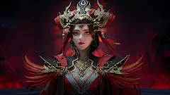 《完美世界》离火城大祭司：火灵儿的姆妈，长相精致美艳，气场强大 : 国漫女神精修壁纸｜，负责离火城的祈福大典，是剧场版“火之灰烬”的反派担当之一！…