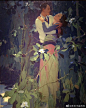 Walter Hunt Everett，美国插画黄金时期的艺术家，我个人觉得色彩太刚了。

有高清资源的，求分享！