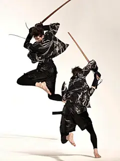 武士。刀剑。挥砍。