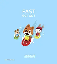 可爱小动物冰钓雪娇礼物温泉冬季插画AI矢量素材_动物插画_psd素材_平面素材_png/jpg/gif图片素材_免费素材_素材共享平台-乐分享素材网