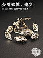 金属橄榄镂空桌游数字骰子套装跑团色子龙与地下城克苏鲁奥秘dice-淘宝网