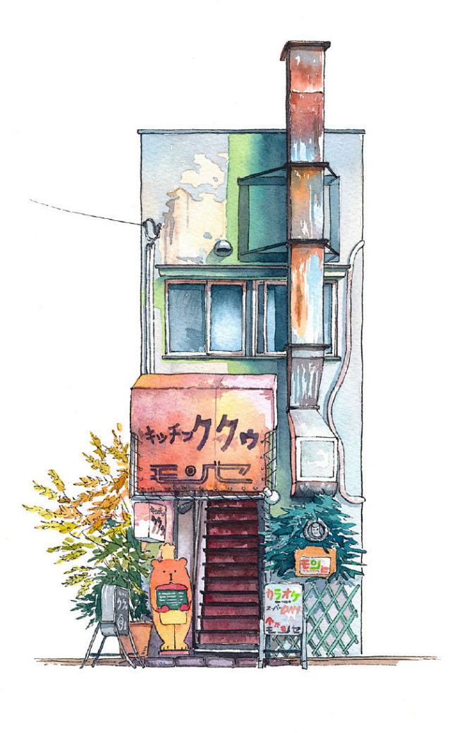 【日本插画师   マテウシュ  清新的水...