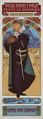 慕夏（mucha）——《哈姆雷特》1899 ​