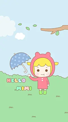宫崎骏动漫龙猫与小女孩手机壁纸