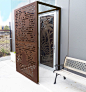 brise-vue-jardin-acier-corten-porte-entree-banc-bois