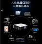 R5800HD投影仪高清家用1080p无线智能wifi投影机3D商务办公安卓4k-淘宝网