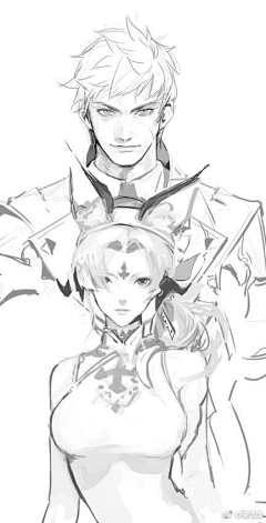 在画画的虫子采集到漫画男