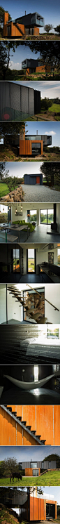 Shipping Container Home Acts Like A Sculpture In The Irish Land: 