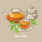 9个EPS 中国分 茶叶香茶 茶壶 矢量图 设计素材 2016091721-淘宝网